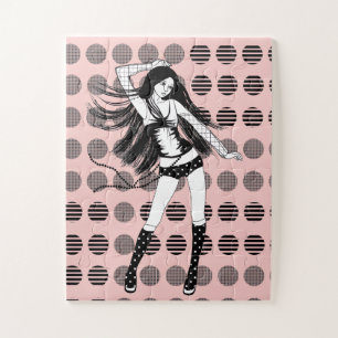 pink girlfriend dancer jigsaw puzzle