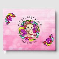Pink Girl's Baby Shower Caucasian Baby Whimsical