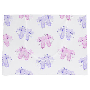 Pink Girls Birthday Ballerina Pointe Shoes Ballet Large Gift Bag