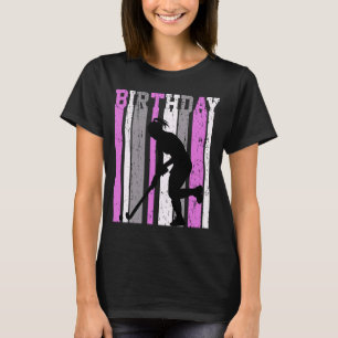 Pink Girls Hockey Birthday Themed Daughter Niece T-Shirt