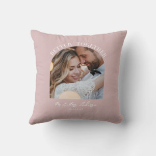 Pink girly arch photo wedding gift home decor cushion