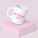 Pink Girly Birthday Girl 1st First Birthday Coffee Coffee Mug<br><div class="desc">This is a Pink Birthday Girl Coffee Mug.</div>