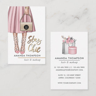 Pink Girly Business Card