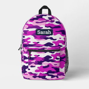 Pink Girly Camouflage Camo Backpack