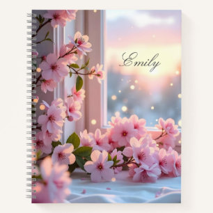 Pink Girly Custom image personalised Notebook