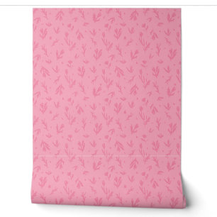 Pink Girly Peel Stick Feminine Floral Wallpaper
