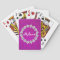 Pink girly playing cards with sparkly glitters