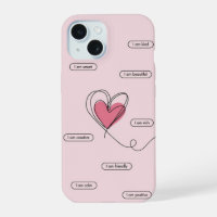 pink girly positive vibe quotes heart cute