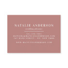 Pink girly rose gold modern stylish business card