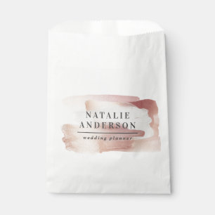 Pink girly rose gold modern stylish business  favour bags