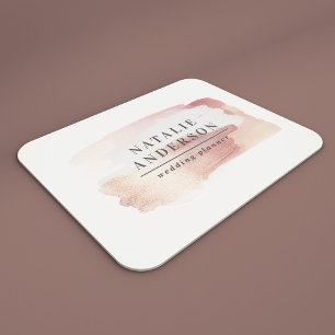 Pink girly rose gold modern stylish elegant mouse mat