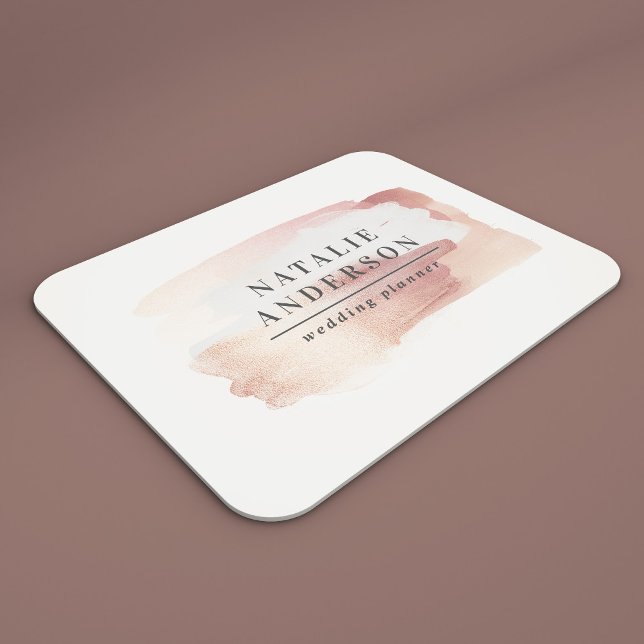 Pink girly rose gold modern stylish elegant mouse mat (Creator Uploaded)