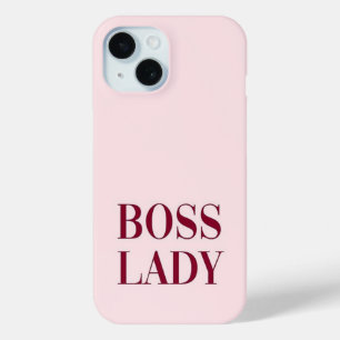 pink girly simple modern iPhone 15 case