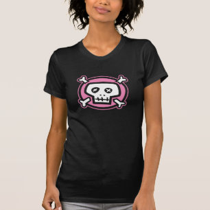 pink girly skull T-Shirt