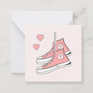 Pink Girly Sneakers Card