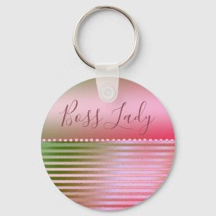 Pink Glam Boss Lady Key Ring