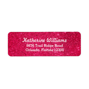 Pink Glam Faux Glitter