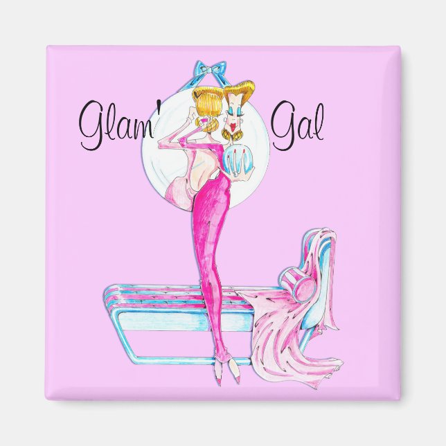 Pink Glam' Gal Magnet (Front)