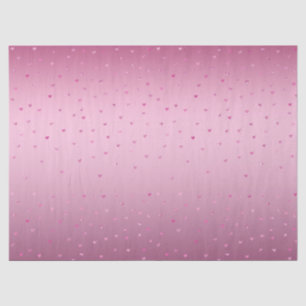 Pink Glam Glitter Hearts Tissue Paper