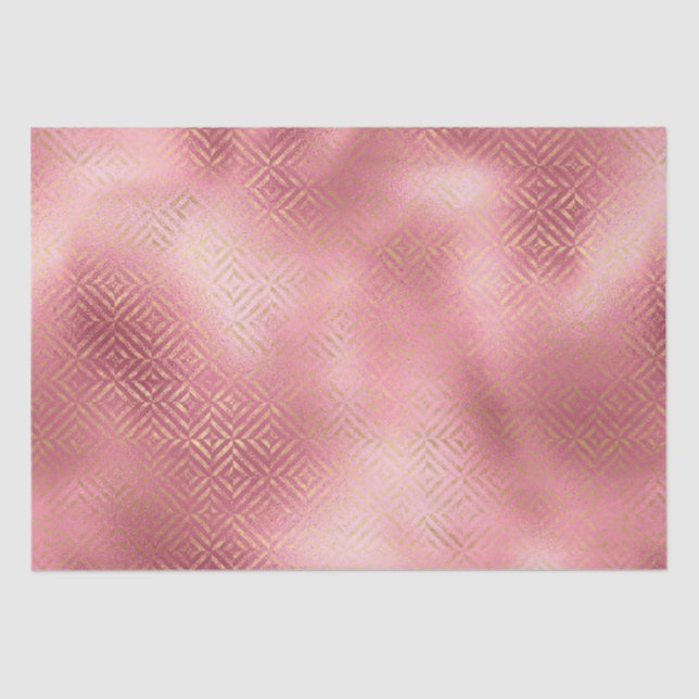 Pink Glam Gold  Tissue Paper (Front)