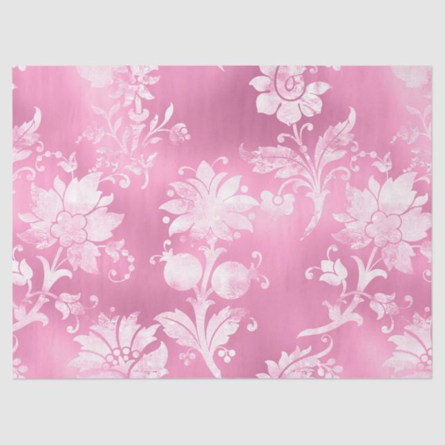 Pink Glam Honeycomb Series Design #8 Tissue Paper (Front)