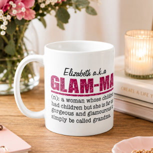 Pink Glam Ma - Grandma Coffee Mug