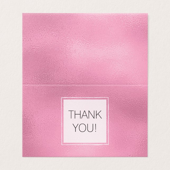 Pink Glam Ombre Thank you (Outside Unfolded)