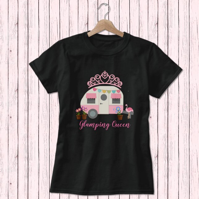Pink Glamping Queen T-Shirt (Creator Uploaded)