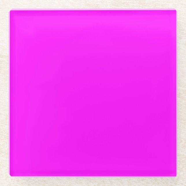 Pink Glass Coaster (Front)