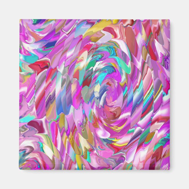 Pink Glass Magnet (Front)