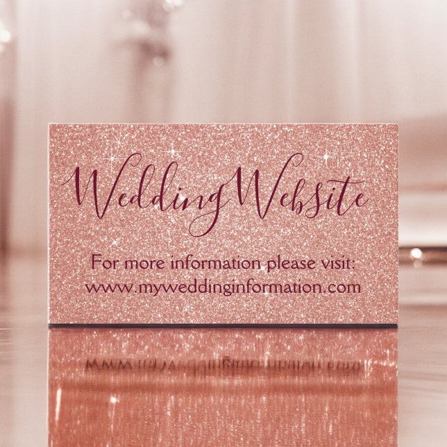 Pink Glitter and Sparkle Simple Business Enclosure Card (Creator Uploaded)