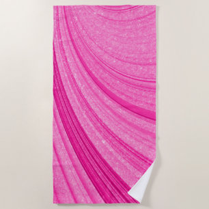 Pink Glitter Beach Towel