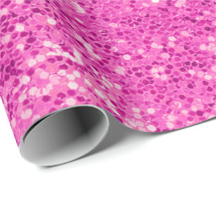 pink glitter bling wrapping paper