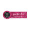 Pink Glitter business Employee Name Logo Badge