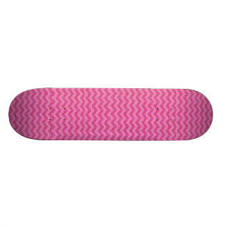 pink glitter chevron zig zag sparkles skateboard