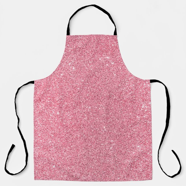 Pink glitter, Christmas abstract texture. Apron (Front)
