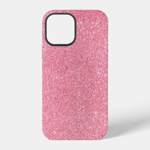 Pink glitter, Christmas abstract texture. iPhone 12 Case