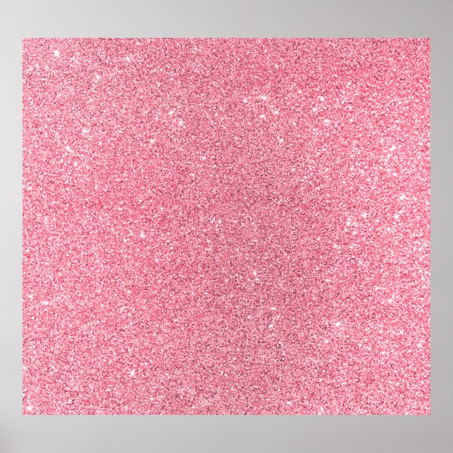 Pink glitter, Christmas abstract texture. Poster (Front)