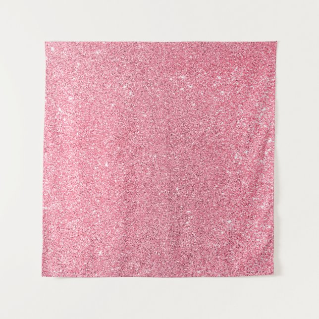 Pink glitter, Christmas abstract texture. Tapestry (Front)
