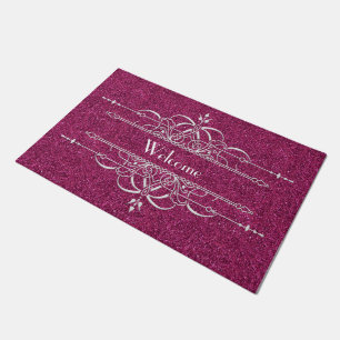 Pink Glitter Doormat