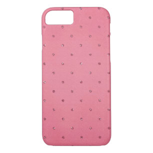 Pink Glitter Dots iPhone 8/7 Case