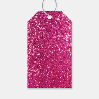 Pink Glitter Gift Tags
