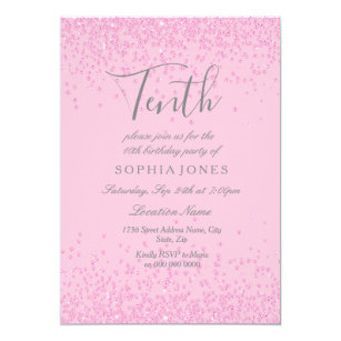 10th birthday invitations zazzle uk
