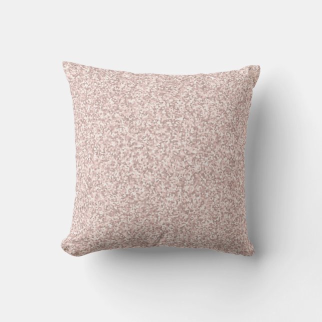 Pink Glitter Girly Princess Pillow (Front)