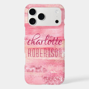 Pink Glitter Girly Shimmer Personalised Name