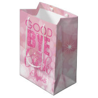 Pink Glitter Goodbye And Good Luck