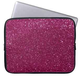 Pink Glitter Laptop Sleeve