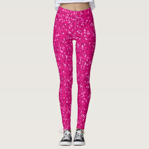 pink glitter leggings