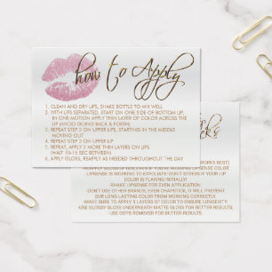 Pink Glitter Lips 2 - How to Apply