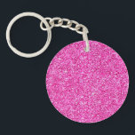 Pink Glitter Look Elegant Blank Template Custom Key Ring<br><div class="desc">Pink Glitter Look Elegant Blank Template Custom Round Button Keychain.</div>
